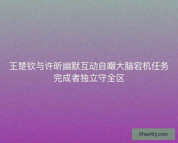 王楚钦与许昕幽默互动自嘲大脑宕机任务完成者独立守全区